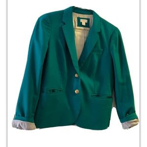Turquoise J Crew Blazer